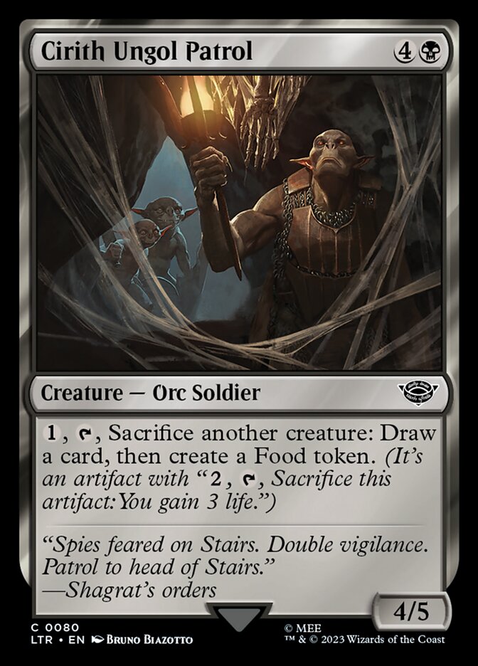 LTR, Cirith Ungol Patrol, Standard, 80, C, Near Mint, Normal, EN