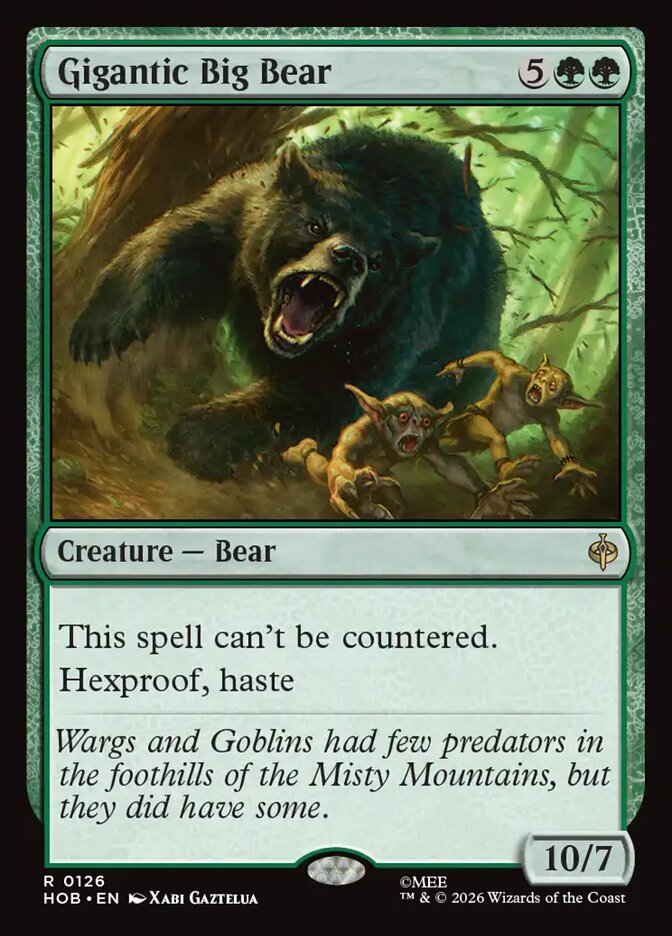 HOB, Gigantic Big Bear, Standard, 126, R, Near Mint, Normal, EN
