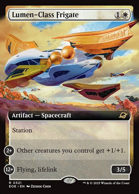 EOE, Lumen-Class Frigate, (Extended Art), 321, R, Near Mint, (Foil), EN