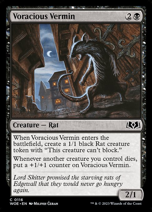 WOE, Voracious Vermin, Standard, 116, C, Near Mint, Normal, EN