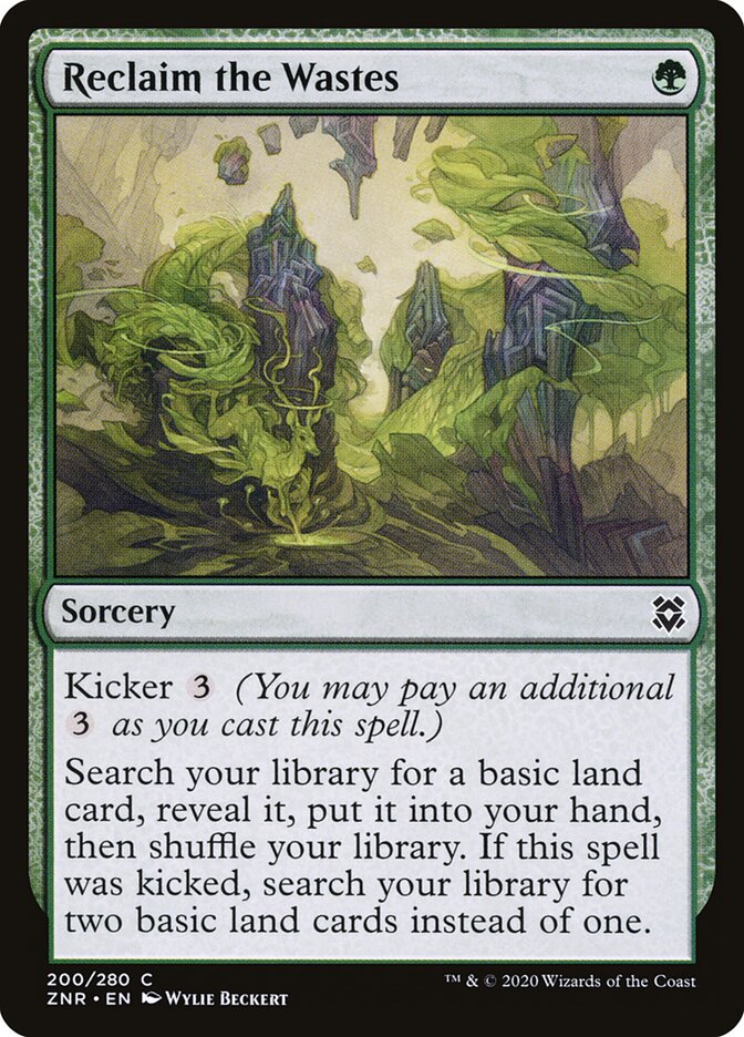 ZNR, Reclaim the Wastes, Standard, 200, C, Near Mint, Normal, EN