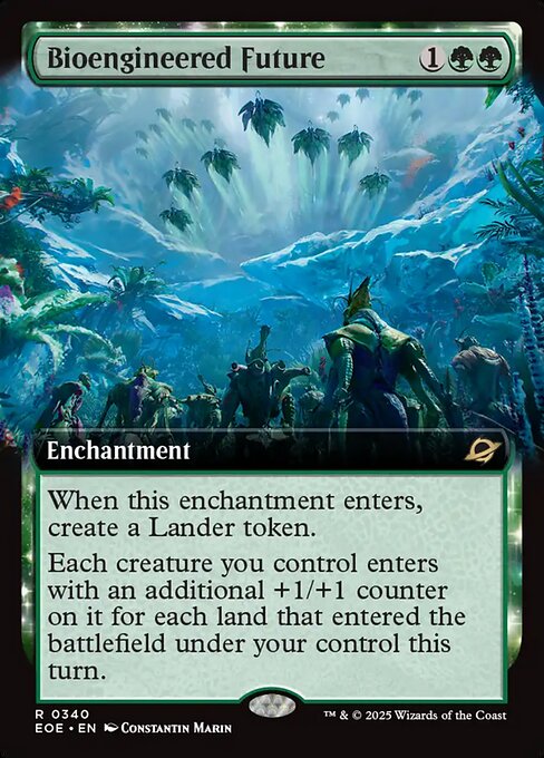 EOE, Bioengineered Future, (Extended Art), 340, R, Near Mint, (Foil), EN