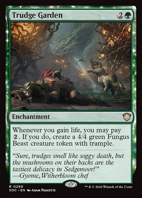 SOC, Trudge Garden, Standard, 290, R, Near Mint, Normal, EN