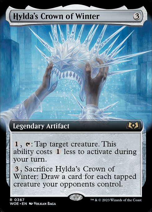 WOE, Hylda's Crown of Winter, (Extended Art), 367, R, Near Mint, (Foil), EN