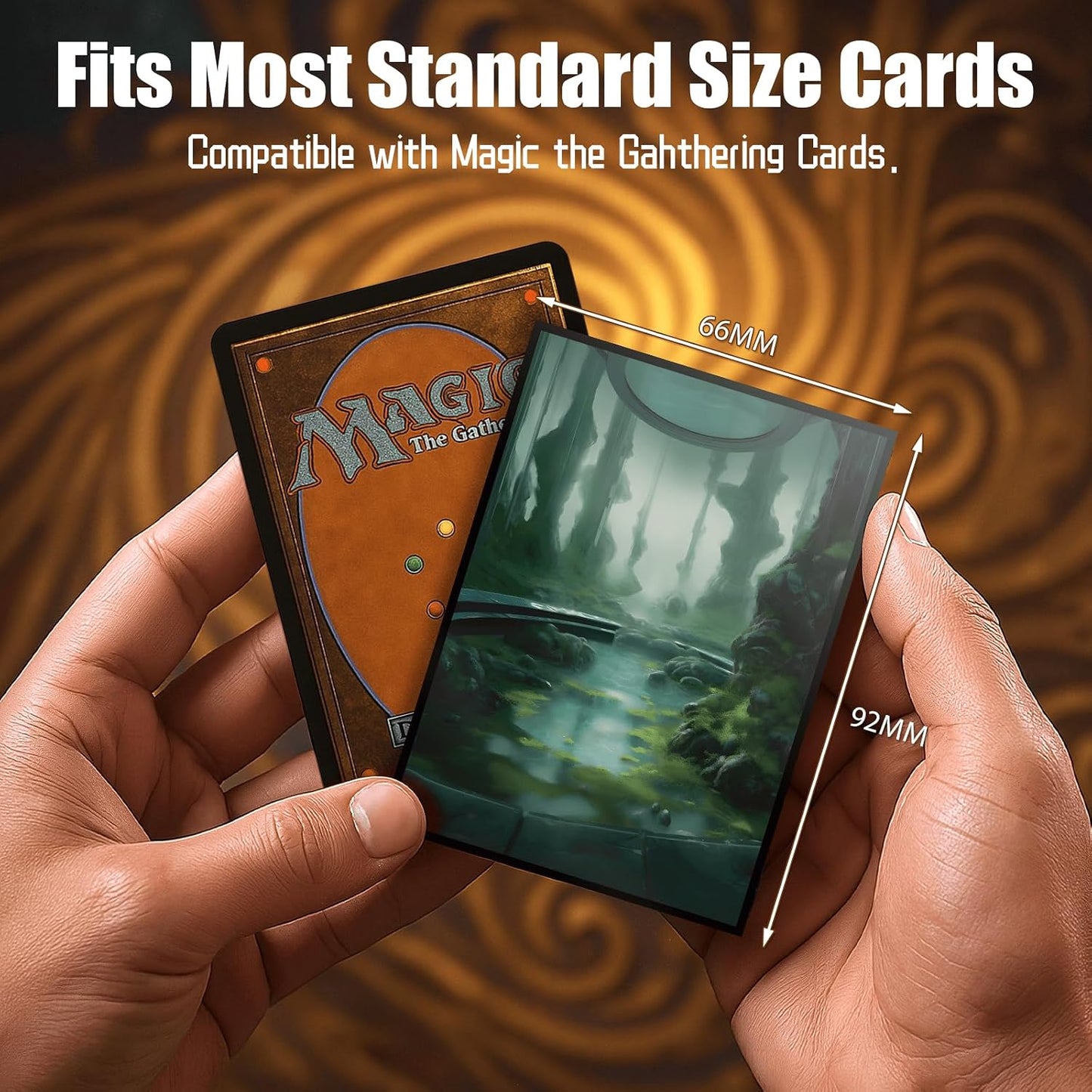 100ct Breeding Pool - Fantasy Shock Lands Card Sleeves, Matte Back Finish