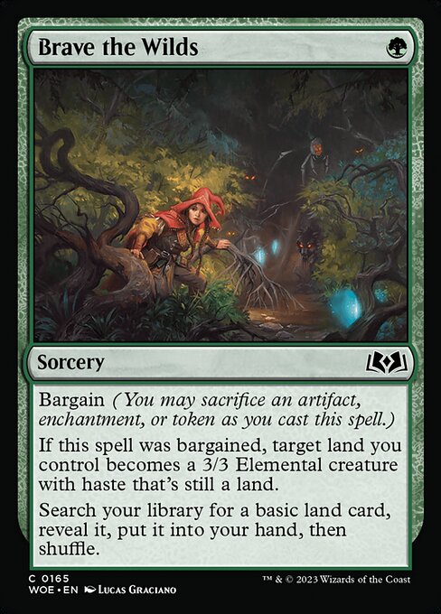 WOE, Brave the Wilds, Standard, 165, C, Near Mint, (Foil), EN