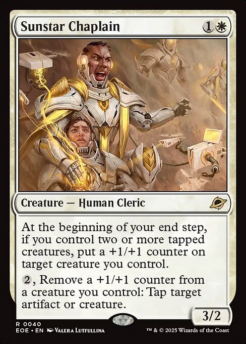 EOE, Sunstar Chaplain, Standard, 40, R, Near Mint, (Foil), EN