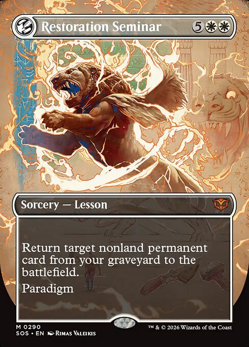 SOS, Restoration Seminar, (Showcase), 290, M, Near Mint, (Foil), EN