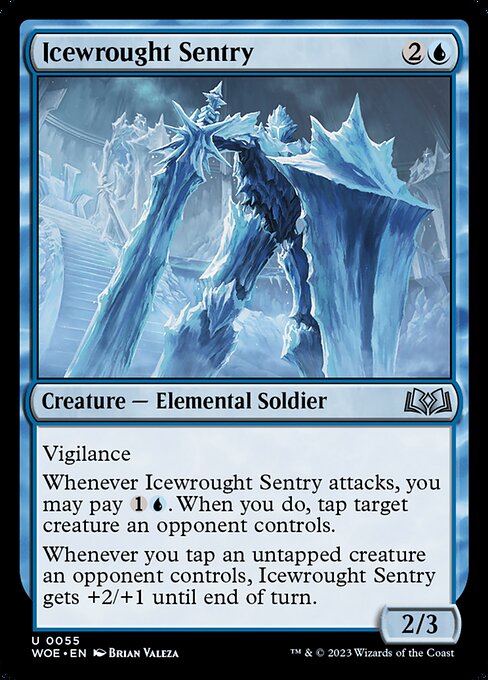 WOE, Icewrought Sentry, Standard, 55, U, Near Mint, (Foil), EN