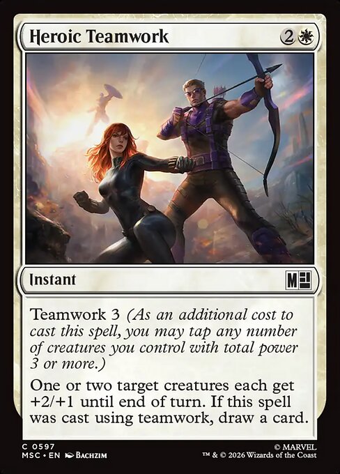 MSC, Heroic Teamwork, Standard, 597, C, Near Mint, Normal, EN