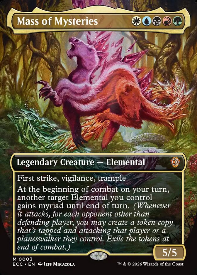 ECC, Mass of Mysteries, (Borderless), 3, M, Near Mint, (Foil), EN