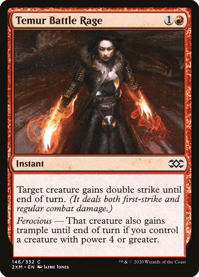 2XM, Temur Battle Rage, Standard, 146, C, Near Mint, (Foil), EN