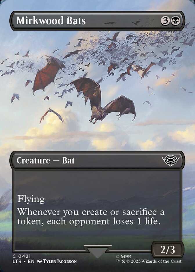 LTR, Mirkwood Bats, (Borderless), 421, C, Near Mint, Normal, EN