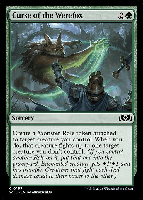 WOE, Curse of the Werefox, Standard, 167, C, Near Mint, Normal, EN