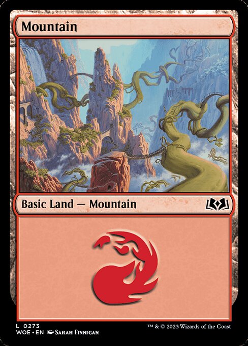 WOE, Mountain, Standard, 273, C, Near Mint, (Foil), EN