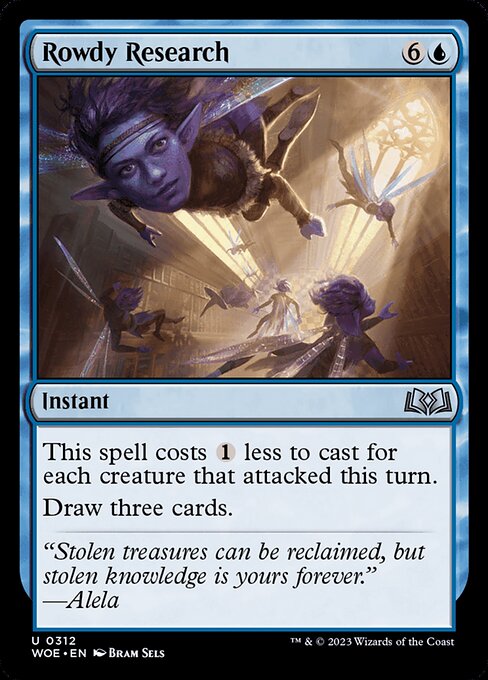 WOE, Rowdy Research, Standard, 312, U, Near Mint, (Foil), EN