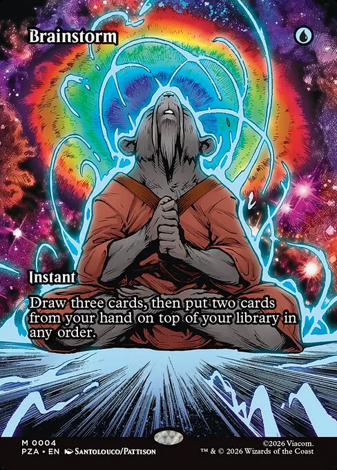 PZA, Brainstorm, (Borderless), 4, M, Near Mint, (Foil), EN