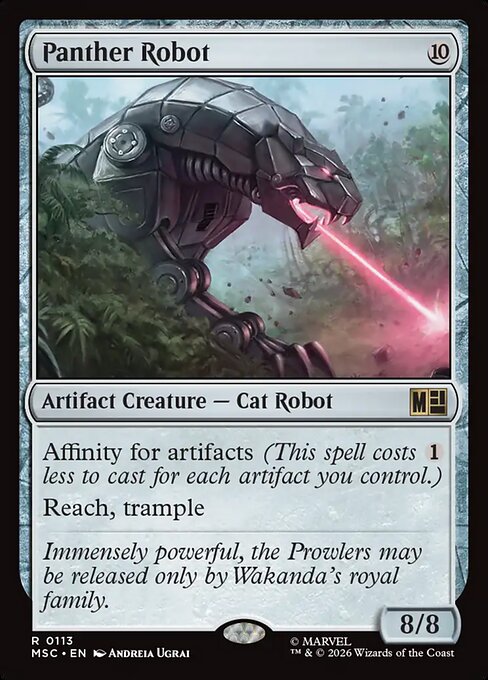 MSC, Panther Robot, Standard, 113, R, Near Mint, Normal, EN