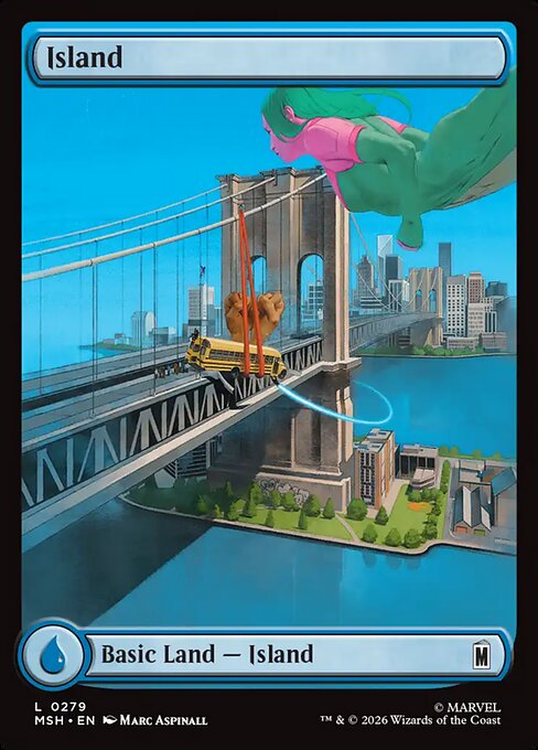 MSH, Island, (Full Art), 279, C, Near Mint, (Foil), EN