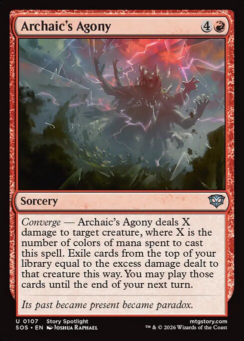 SOS, Archaic's Agony, Standard, 107, U, Near Mint, (Foil), EN