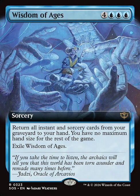 SOS, Wisdom of Ages, (Extended Art), 323, R, Near Mint, Normal, EN