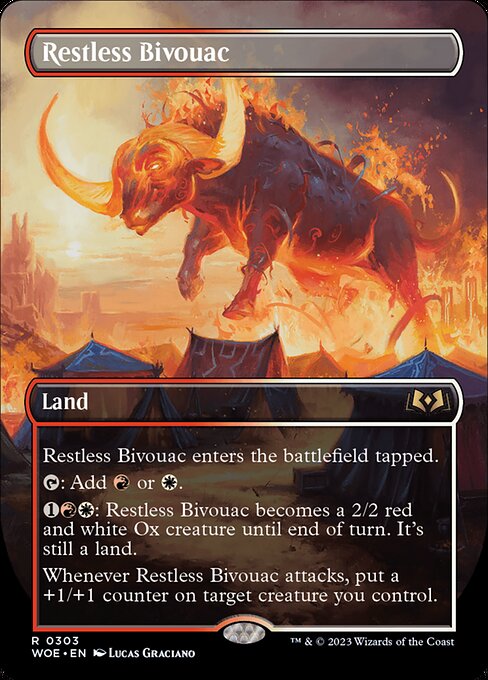 WOE, Restless Bivouac, (Borderless), 303, R, Near Mint, (Foil), EN
