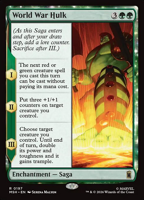 MSH, World War Hulk, Standard, 197, R, Near Mint, Normal, EN