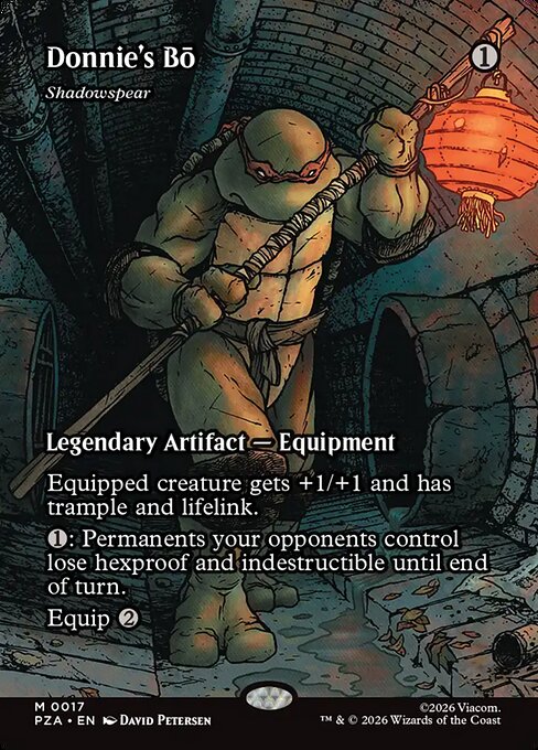 PZA, Shadowspear, (Borderless), 17, M, Near Mint, (Foil), EN