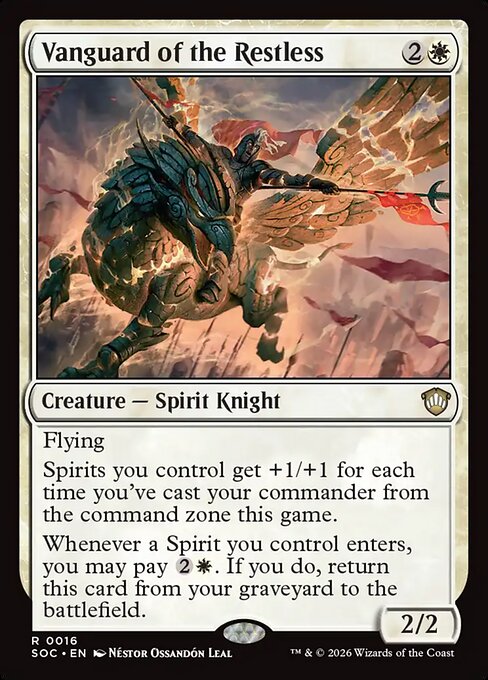 SOC, Vanguard of the Restless, Standard, 16, R, Near Mint, Normal, EN