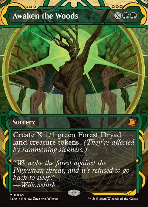SOA, Awaken the Woods, (Showcase), 49, M, Near Mint, (Foil), EN
