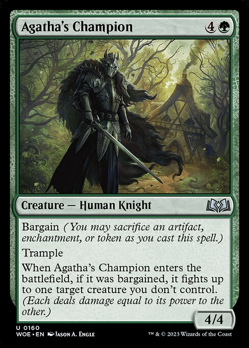 WOE, Agatha's Champion, Standard, 160, U, Near Mint, Normal, EN