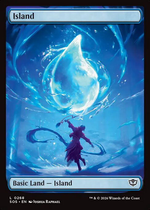 SOS, Island, (Full Art), 268, C, Near Mint, Normal, EN