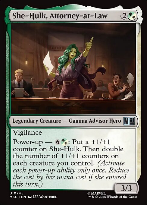 MSC, She-Hulk, Attorney-at-Law, Standard, 745, U, Near Mint, Normal, EN