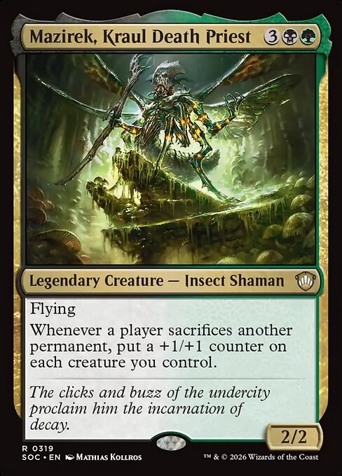 SOC, Mazirek, Kraul Death Priest, Standard, 319, R, Near Mint, Normal, EN