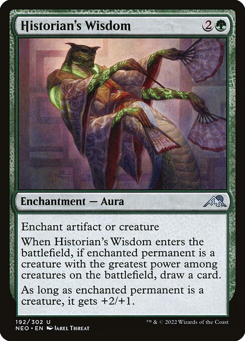 NEO, Historian's Wisdom, Standard, 192, U, Near Mint, Normal, EN