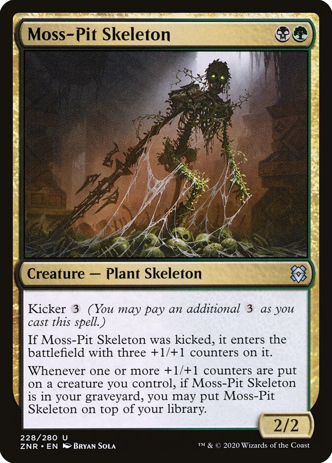 ZNR, Moss-Pit Skeleton, Standard, 228, U, Near Mint, (Foil), EN