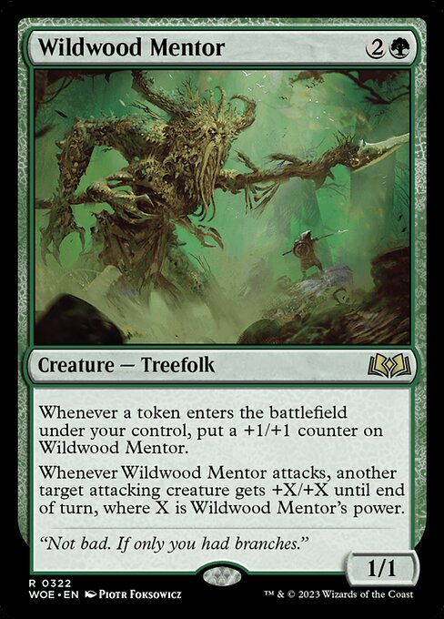 WOE, Wildwood Mentor, Standard, 322, R, Near Mint, Normal, EN