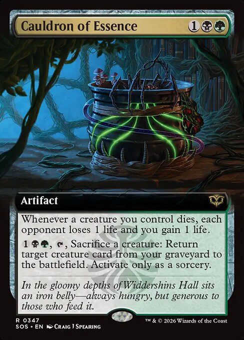 SOS, Cauldron of Essence, (Extended Art), 347, R, Near Mint, Normal, EN