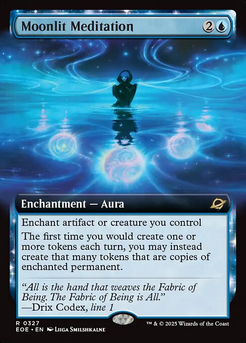 EOE, Moonlit Meditation, (Extended Art), 327, R, Near Mint, (Foil), EN