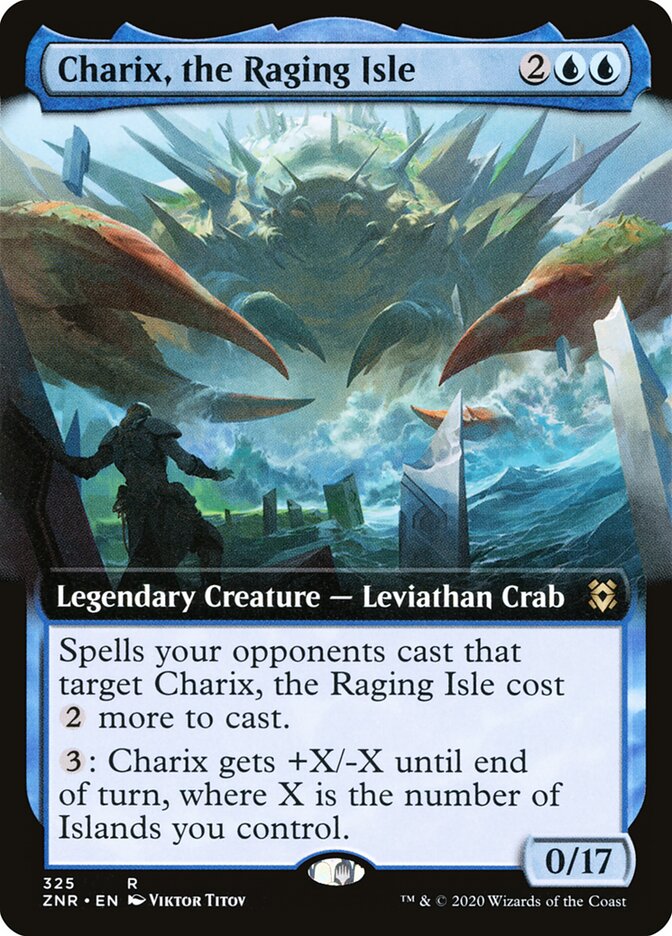 ZNR, Charix, the Raging Isle, (Extended Art), 325, R, Near Mint, (Foil), EN