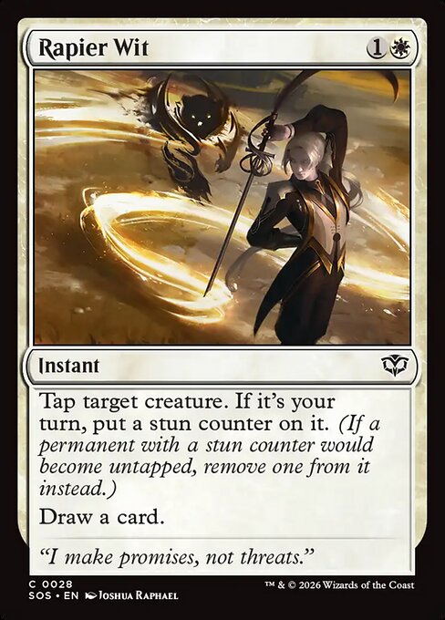 SOS, Rapier Wit, Standard, 28, C, Near Mint, (Foil), EN
