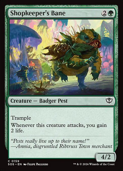 SOS, Shopkeeper's Bane, Standard, 159, C, Near Mint, Normal, EN