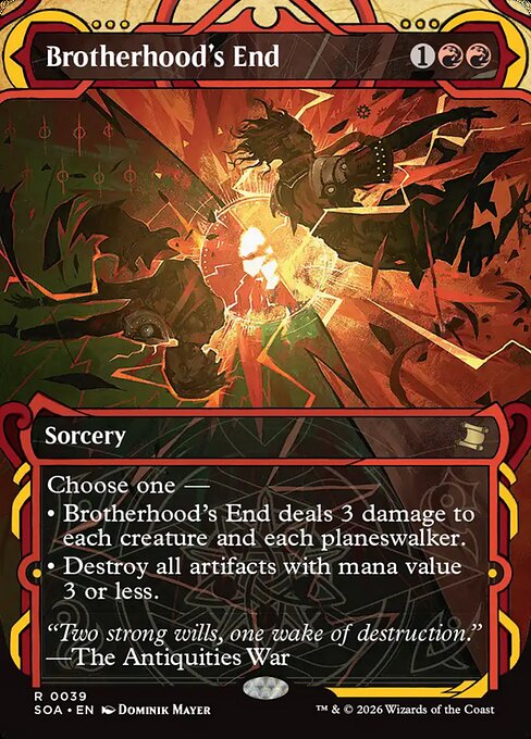 SOA, Brotherhood's End, (Showcase), 39, R, Near Mint, Normal, EN