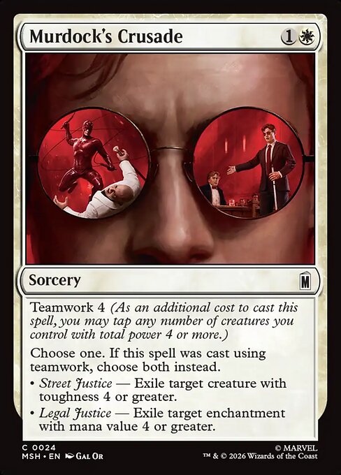 MSH, Murdock's Crusade, Standard, 24, C, Near Mint, (Foil), EN