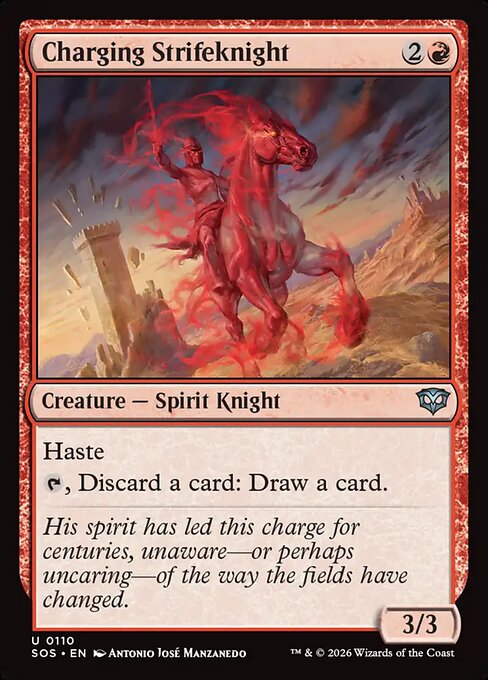 SOS, Charging Strifeknight, Standard, 110, U, Near Mint, (Foil), EN