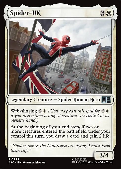 MSC, Spider-UK, Standard, 777, U, Near Mint, Normal, EN