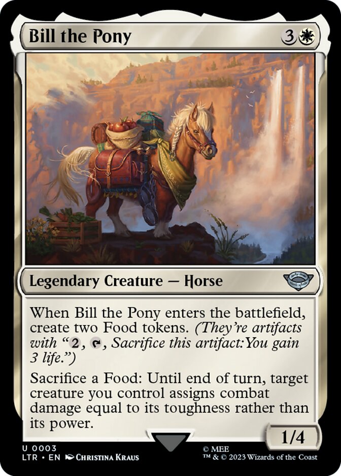 LTR, Bill the Pony, Standard, 3, U, Near Mint, Normal, EN