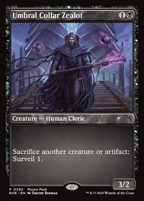 EOE, Umbral Collar Zealot, (Promo Pack), 395, U, Near Mint, (Foil), EN