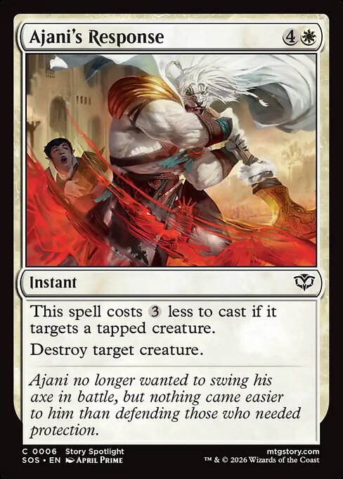 SOS, Ajani's Response, Standard, 6, C, Near Mint, Normal, EN