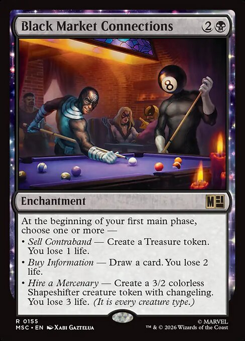 MSC, Black Market Connections, Standard, 155, R, Near Mint, Normal, EN